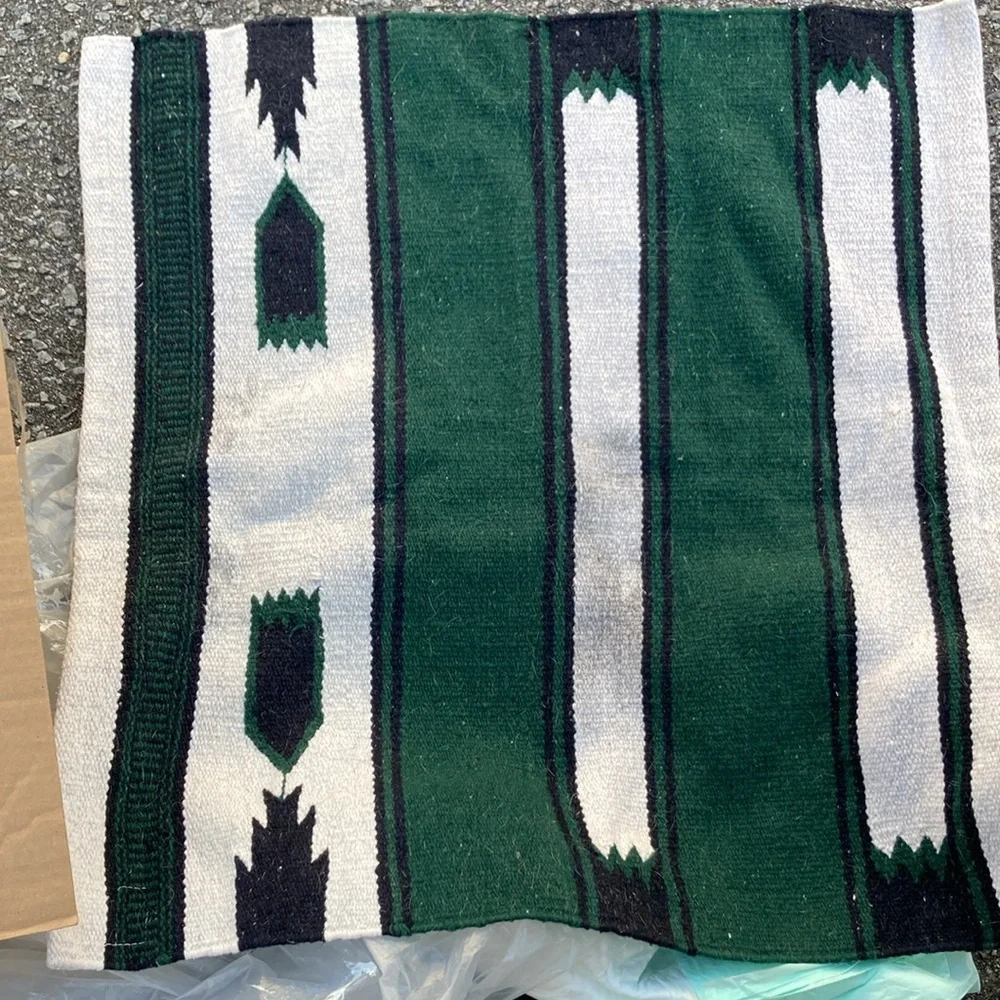 Vintage Southwestern, Native American, Woven Saddle Blanket, Small Area Rug
